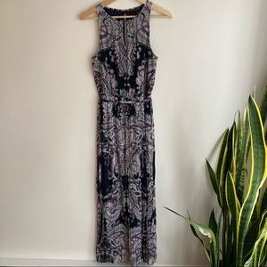 Banana Republic Paisley Sleeveless Maxi Dress